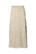 Rabens Saloner Selilja feathery skirt Oyster